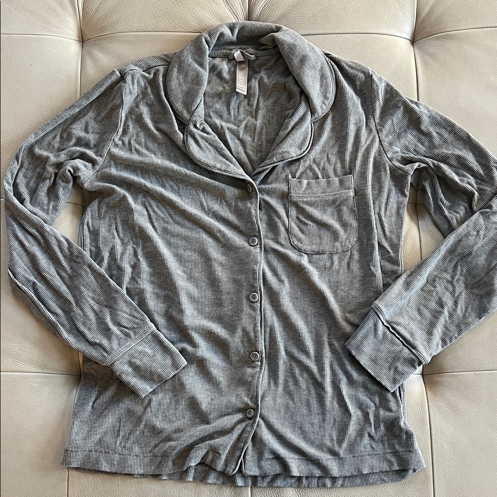 NWOT Skims ribbed knit pajama top